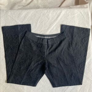 Express Black Paisley Trousers